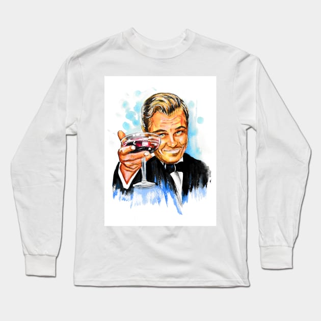 Leonardo DiCaprio Long Sleeve T-Shirt by Svetlana Pelin